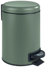 Coș cu pedală pentru baie Wenko Leman, 3 l, verde