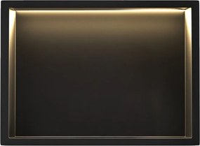 RAFT BAIE INCASTRAT PERETE LED 30x45 black