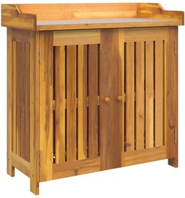 vidaXL Dulap de grădină natural 78 x 36,5 x 78cm Lemn Solid de Acacia