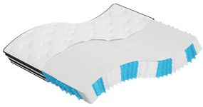 vidaXL Saltea cu arcuri buzunar, fermitate medie, 160x200 cm