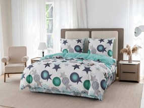 Lenjerie de pat din microfibra flanelata MINT STARS colorata Dimensiune lenjerie de pat: 70 x 90 cm | 140 x 220 cm