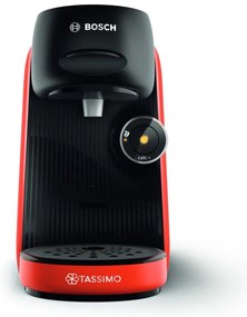 Espressor cu capsule Bosch Tassimo Finesse TAS16B3, 1400W, 3.3 bar, 0.7 litri, Autocuratare, T-Discs, Intellibrew, 70 bauturi, Rosu