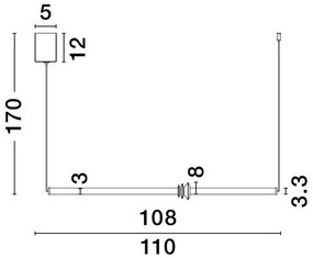 Lustra LED design modern ATMOSFERA