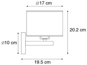 Aplică modernă albă rotundă - VT 1