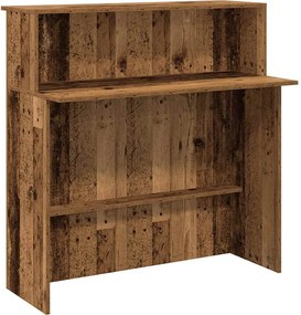 vidaXL Birou de recepție Lemn vechi 100x50x103,5 cm Lemn prelucrat