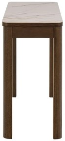 Masă consolă bej-maro închis cu blat ceramic 40x100 cm Southampton – Actona