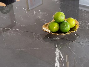 Masă de sufragerie Celestina (negru + negru) (pentru 4 persoane). 1050077