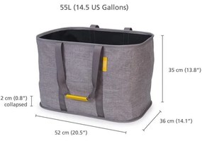 Coș de rufe gri din material textil pliabilă 55 l Hold-All Max – Joseph Joseph