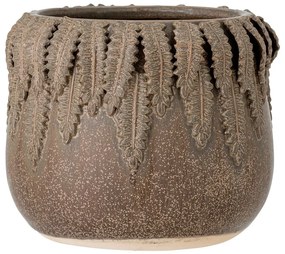 Ghiveci din gresie Bloomingville Eloi, înălțime 13,5 cm, maro
