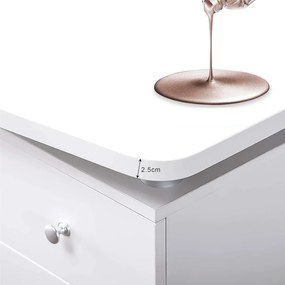 MANIA204 - Masuta manichiura, 118 cm, cu pernita, masa cosmetica - Alba