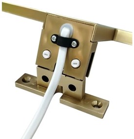 Aplică LED pentru oglindă de baie LED/8W/230V 4000K 50 cm IP44 auriu mat