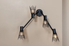 Lampa de perete design PICO, neagra