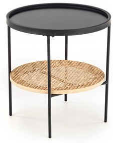 Masuta de cafea Culoare Negru / Natural, GLOMMA 45x45