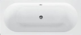 Besco Vitae cadă dreptunghiulară slim 170x75 cm alb #WAV-170-SL