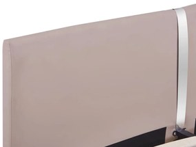 Cadru de pat, cappuccino, 160 x 200 cm, piele ecologica Cappuccino, 160 x 200 cm