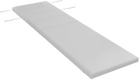 Outsunny Pernă de Lux pentru Șezlong Exterior cu Tetieră și Legături, Perfectă pentru Relaxare, Gri Deschis | Aosom Romania