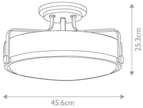 Lustră aplicată HARPER 3xE27/60W/230V alamă Hinkley