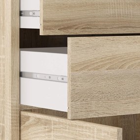 Dulap Modulo 89 x 40 x 113 cm, sertare și uși, stejar sonoma