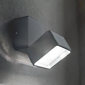 Ideal Lux - Aplică de perete LED pentru exterior OMEGA, 7W/230V, CRI 90, IP54, antracit