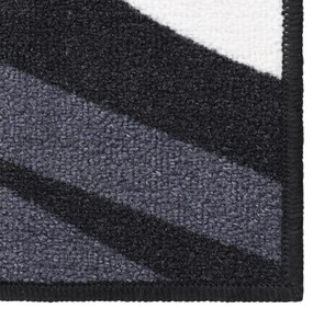 Covor traversa, negru, 80x100 cm Alb si negru, 80 x 100 cm