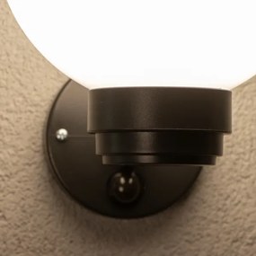 Brilagi - Aplica de exterior HARBOR cu senzor 1xE27/40W/230V IP33 antracit/alb