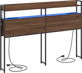 vidaXL Tăblie de depozitare cu raft Stejar brun 160 cm Lemn compozit