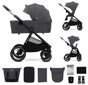 Cărucior de copii combinat 2 în 1 KINDERKRAFT NEA 2 Dark grey