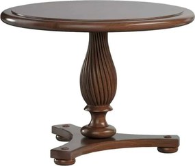 Măsuță lemn masiv de Cafea Alexandros Rotundă Ø80 cm - Nuc