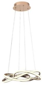 Lustră LED dimabilă pe cablu LED/65W/230V 3000-6500K auriu + telecomandă