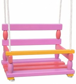 Leagăn lemn roz 40x30cm capacitate de incarcare 80kg într-o pungă