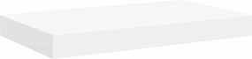 vidaXL Raft de perete suspendat, alb, 40x23x3,8 cm, MDF