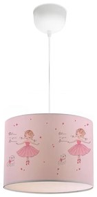 Lustră pentru copii CANDY 1xE27/40W/230V roz