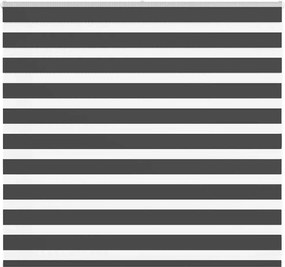 vidaXL Jaluzea tip zebra neagră lățime țesătură 155,9 cm poliester