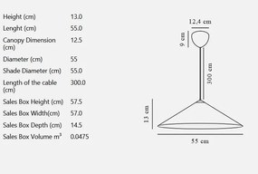 Lustra/Pendul decorativ design japonez Hill