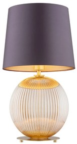 Veioza eleganta realizata manual Hampton, bej miere/ pruna-violet