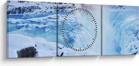 Tablou - Cascade reci (cu ceas) (90x30 cm)