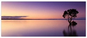 Tablou cu nivelul apei la răsăsrit de soare (120x50 cm)