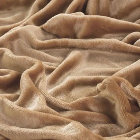 decoDoma Cearceaf cu elastic din micropluş aluniu 90 x 200 cm