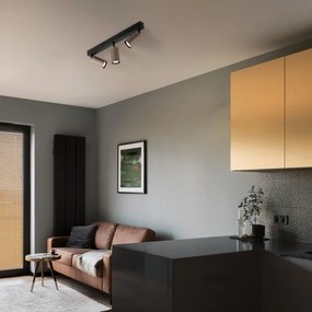 Spot TUNE 3xGU10/10W/230V negru/maro