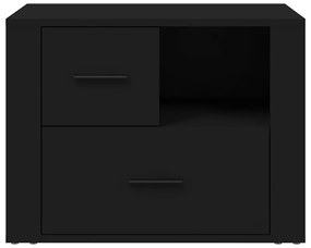 Noptiera, negru, 60x36x45 cm, lemn prelucrat 1, Negru