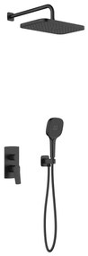 KFA Armatura MALAGA 4529-501-81 - Set de duș cu baterie încastrată, negru