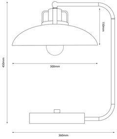 Lampă de masă Brilagi FLAMENGO 1xE27/60W/230V bej