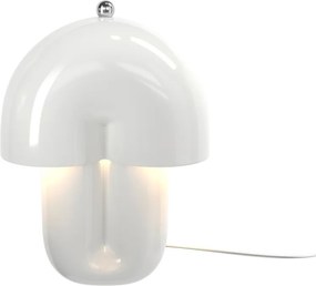 Veioza decorativa LED din ceramica Hope alb lucios