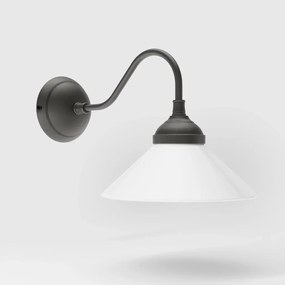 Aplica de perete din alama si sticla design vintage Sofia