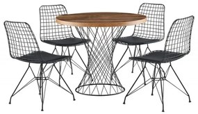 Masa Bucatarie Stil Industrial Pota - 1483 Dimensiuni 90 X 75 X 90