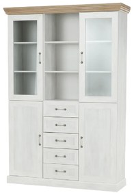 Vitrină, pin nordic/stejar sălbatic, ROYAL W2D