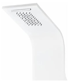 Verona White Panel duș, oțel inoxidabil, cu termostat, iluminat cu led