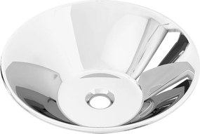 vidaXL Chiuvetă de baie, argintiu, 42 x 14 cm, ceramică