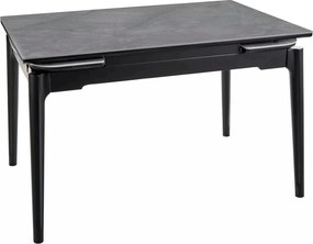 Masa extensibila SENTO, gri cu efect de marmura, ceramica/lemn, 120/18