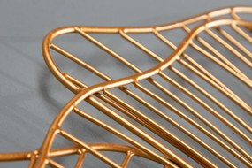 Decoratiune de perete frunze de ginkgo filigran, Ginkgo 90cm auriu